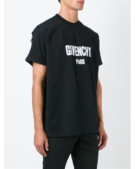 givenchy torn t shirt|givenchy t shirts for men.